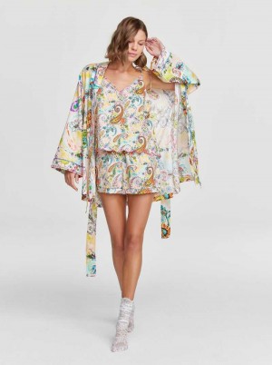 Robert Graham Paisley Robe Multi | MV1029457