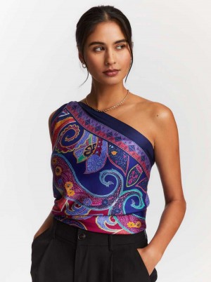 Robert Graham Paisley Swirl Silk Scarf Multi | UV2359674