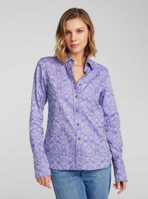Robert Graham Priscilla Shirt Lilac | ZS2543786