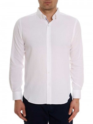 Robert Graham Reid Long Sleeve Button Down Shirt Wit | DR9825143