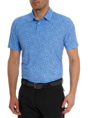 Robert Graham Sandzabar Polo Periwinkle | CX2453809