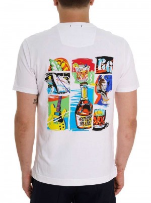 Robert Graham Serendipity T-shirt Wit | CJ6729138