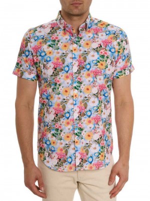 Robert Graham Taton Short Sleeve Button Down Shirt Multi | CV3912076