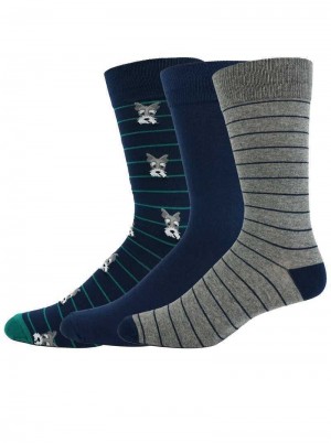 Robert Graham Terrier 3 Pack Socks Multi | YS7069425
