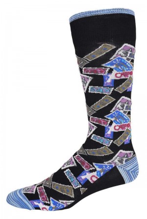 Robert Graham The Heist Sock Zwart | GQ7350489
