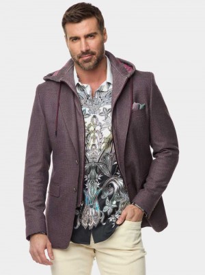 Robert Graham The Jetset Iii Woven Sport Coat Bordeaux | NW4679283