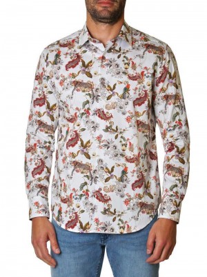Robert Graham The Leo Long Sleeve Woven Shirt Wit | YO6954172