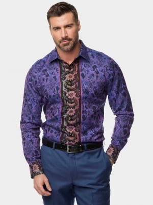 Robert Graham The Limited Edition Paso Doble Button Down Shirt Paars | VL3462108