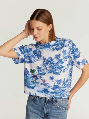 Robert Graham Toile De Joy T-shirt Blauw | KL7251630