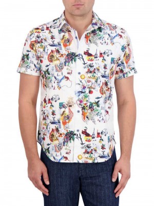 Robert Graham Trippin Short Sleeve Button Down Shirt Multi | TF3160957