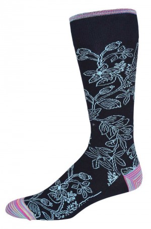 Robert Graham Valmont Sock Donkerblauw | MP5692031
