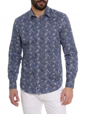 Robert Graham Walpon Long Sleeve Button Down Shirt Blauw | ZN3915284