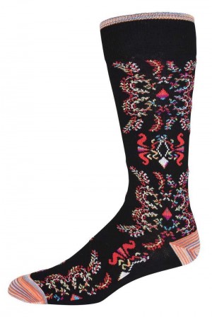 Robert Graham Warsaw Sock Zwart | JS3507416